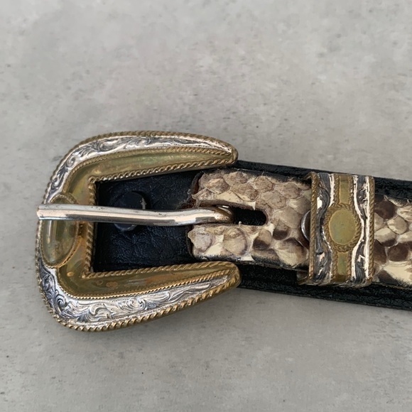Nocona made in Texas genuine leather snake leather, size 32 main image 8